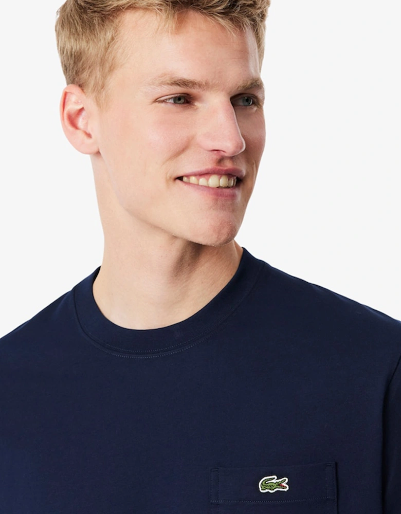 Lacoste Cotton T-Shirt with Breast Pocket