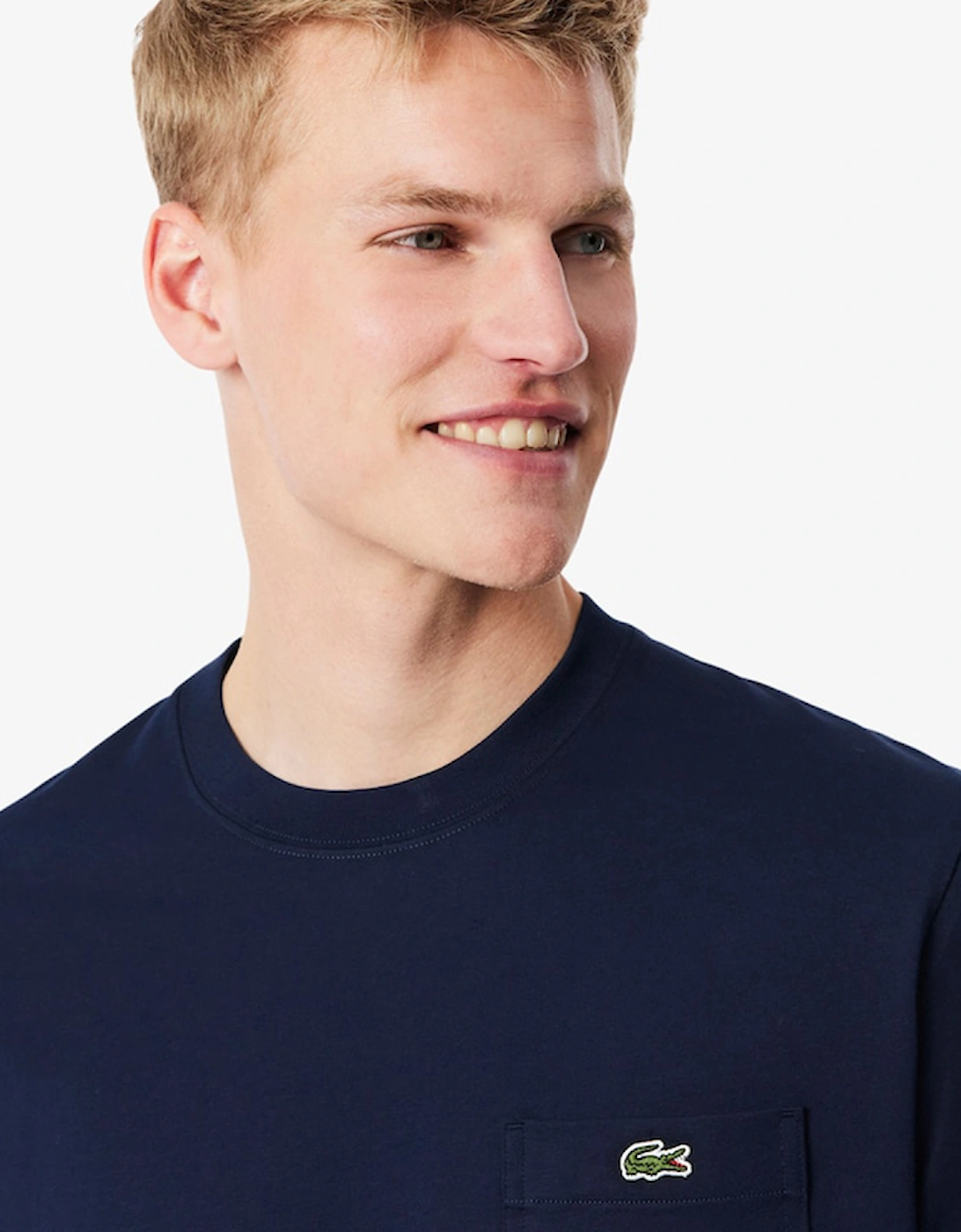 Lacoste Cotton T-Shirt with Breast Pocket