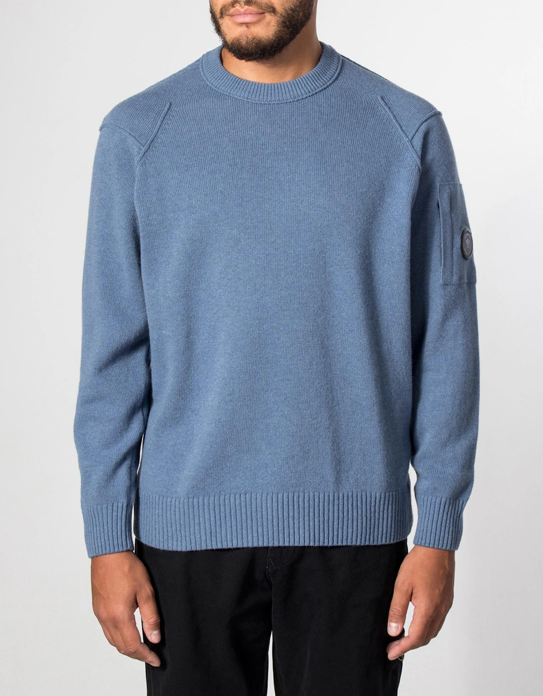 Lambswool GRS Crewneck Lens Jumper