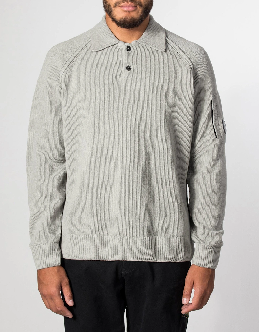 Chenille Cotton Polo Jumper