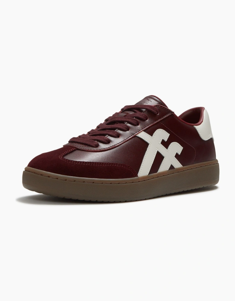 Fitflop The Dash T-Toe Leather Women's Dark Merlot/Urban White Trainers