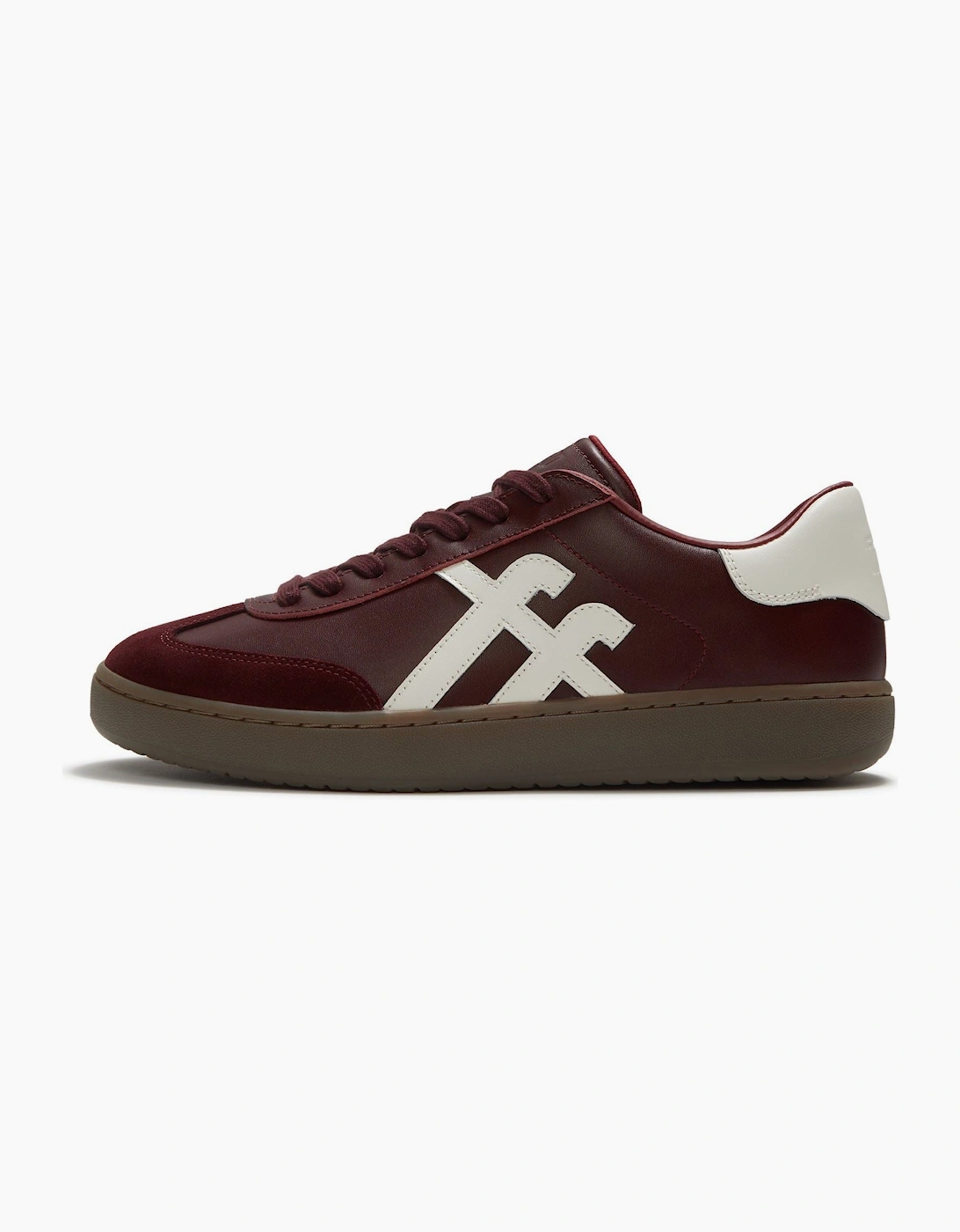 Fitflop The Dash T-Toe Leather Women's Dark Merlot/Urban White Trainers