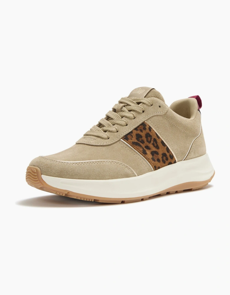 Fitflop F-Mode Flow Suede Women's Cappuccino Trainers
