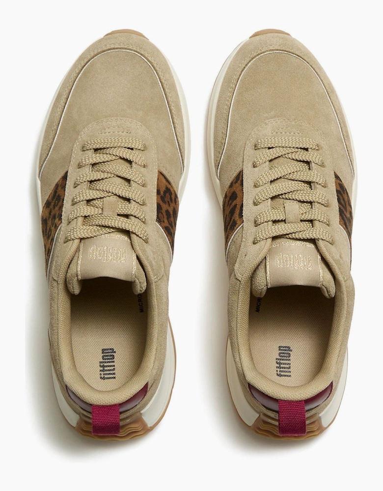 Fitflop F-Mode Flow Suede Women's Cappuccino Trainers