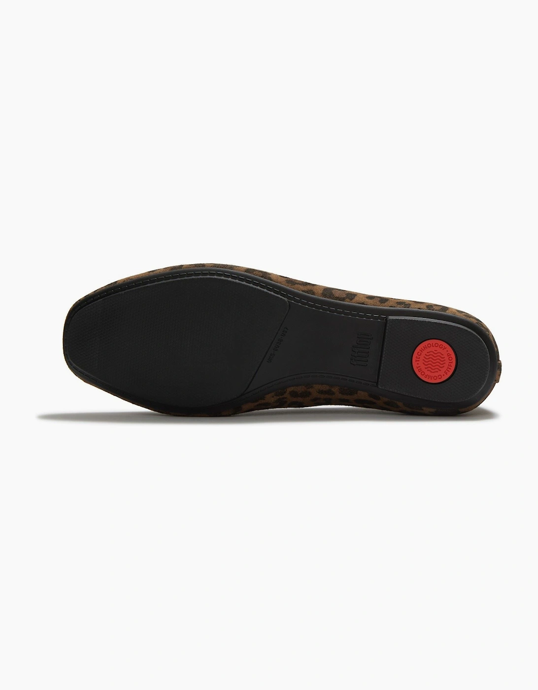 Fitflop Delicato Ballerina Suede Women's Tan/Black Flats