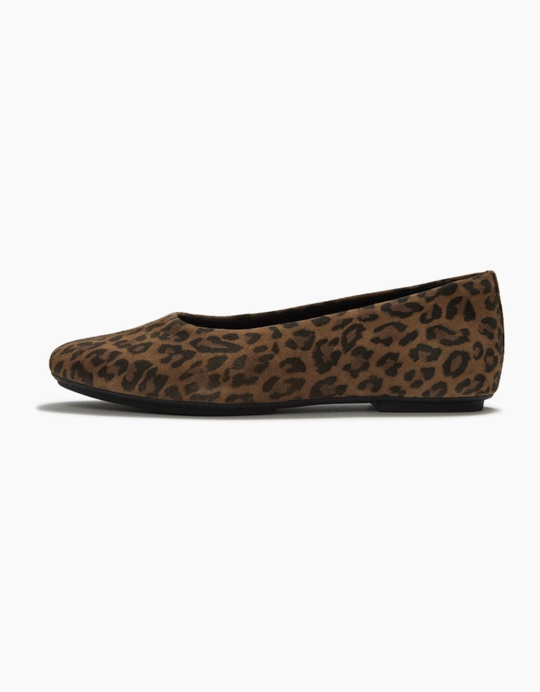 Fitflop Delicato Ballerina Suede Women's Tan/Black Flats
