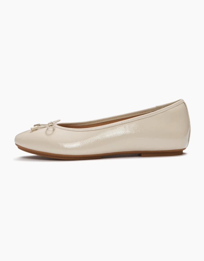 Fitflop Delicato Bow Leather Women's Hazy Taupe Flats