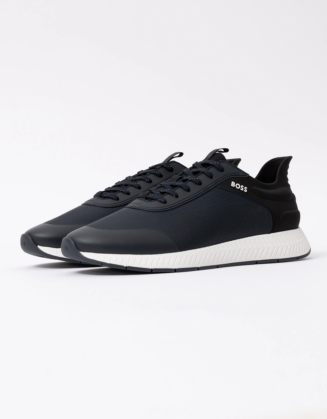 Boss Men's BOSS Orange Titanium Runn Rsmh Mens Trainers - Open Blue 464 - Black