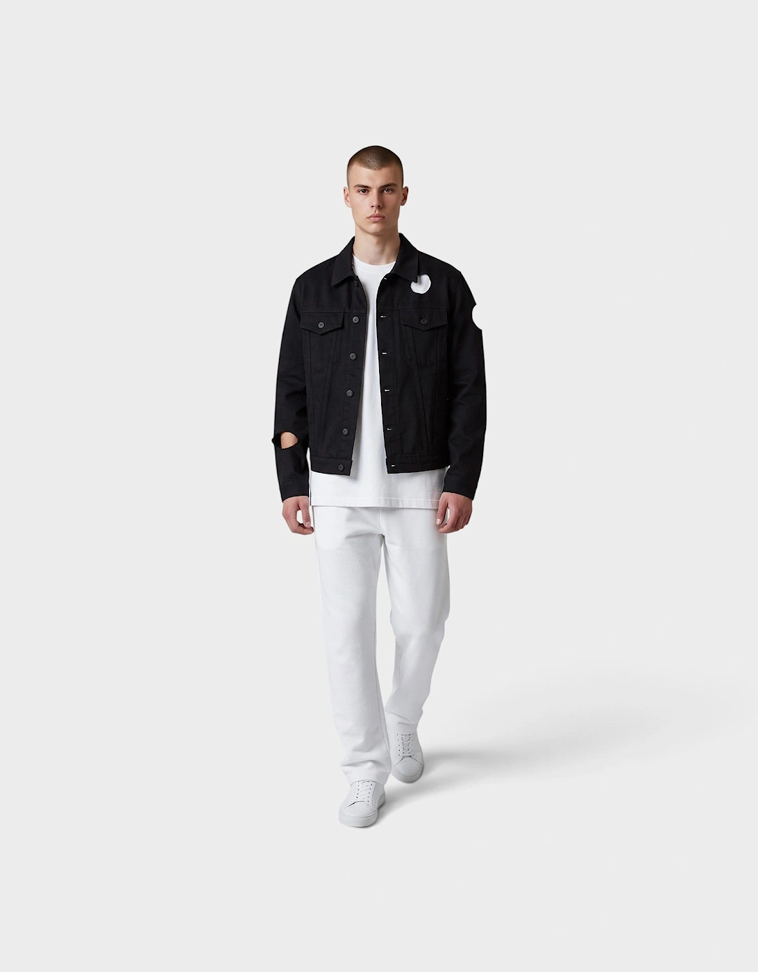 Meteor Slim Denim Jacket Black