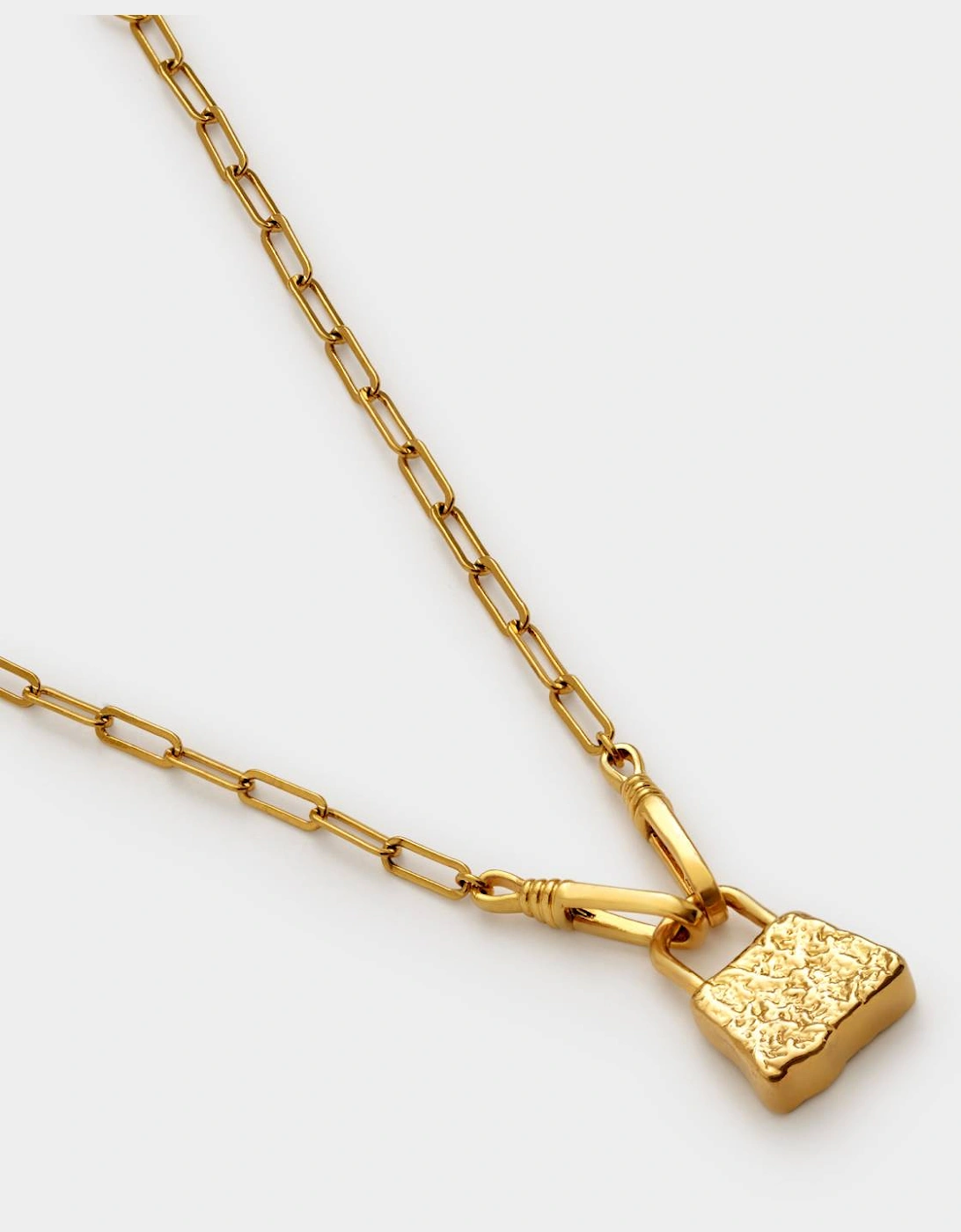 Luxe lock waterproof gold necklace