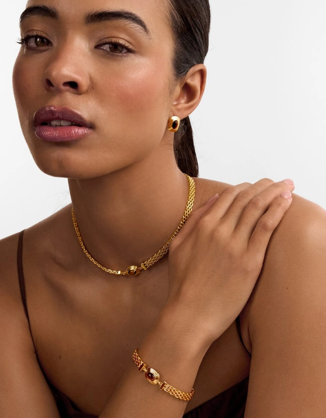 Tigers eye waterproof necklace