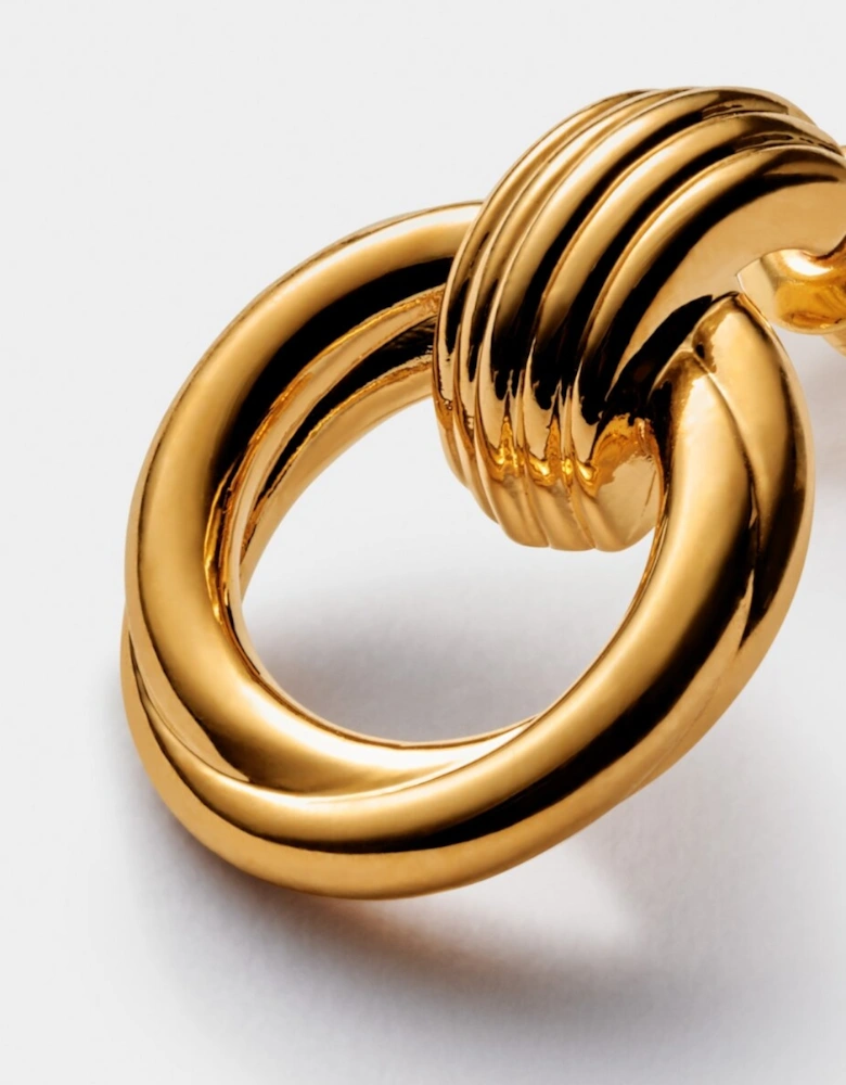 Demi Waterproof Gold Oversized Stud Earrings