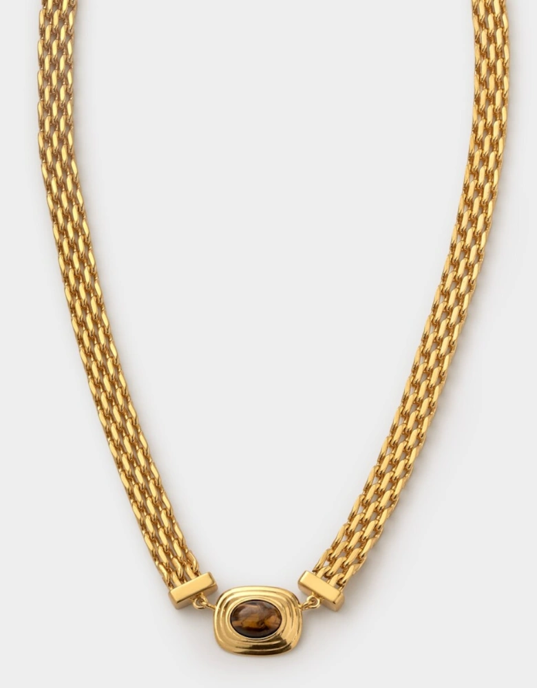 Tigers eye waterproof necklace