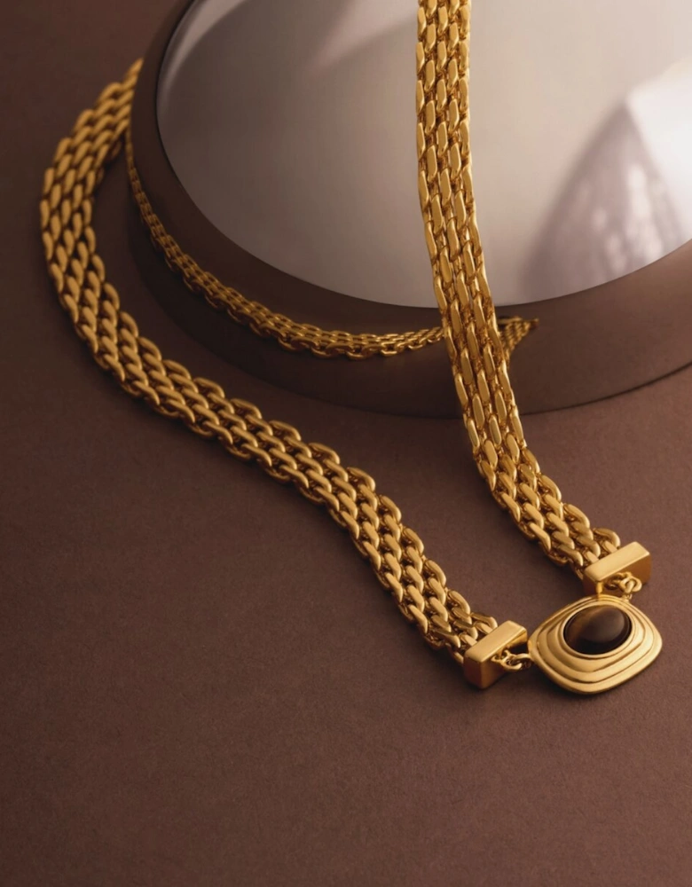 Tigers eye waterproof necklace
