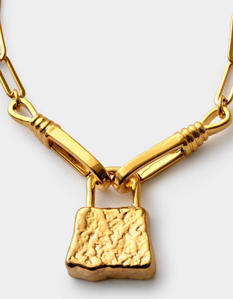 Luxe lock waterproof gold bracelet