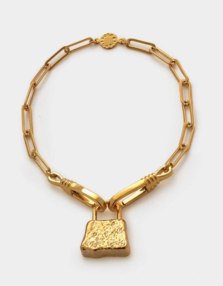 Luxe lock waterproof gold bracelet