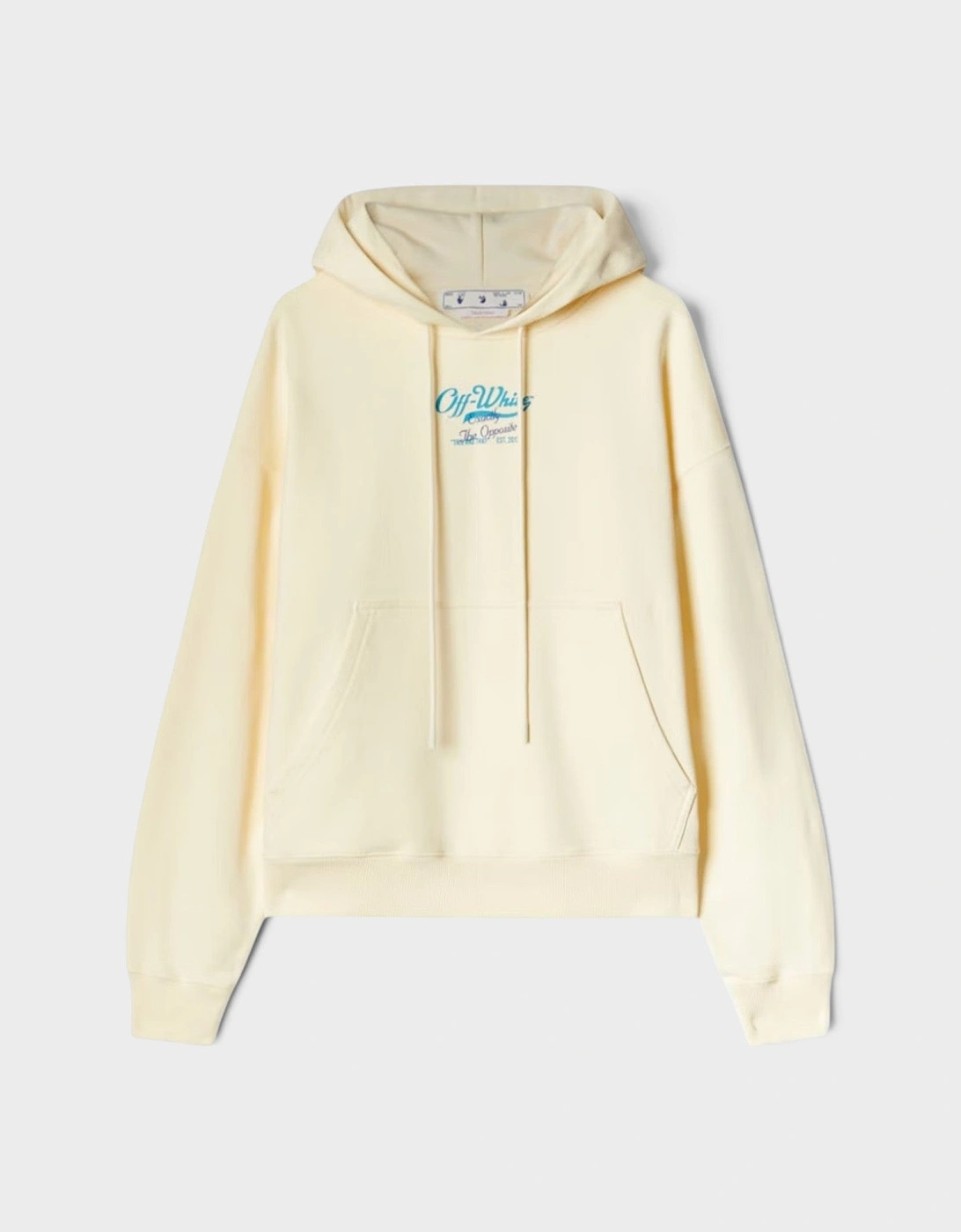 Script Logo Opp Over Skate Hoodie Ivory