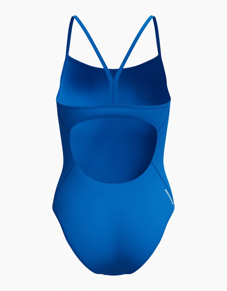 Speedo Womens/Ladies Logo Endurance+ Thin Strap One Piece Swimsuit