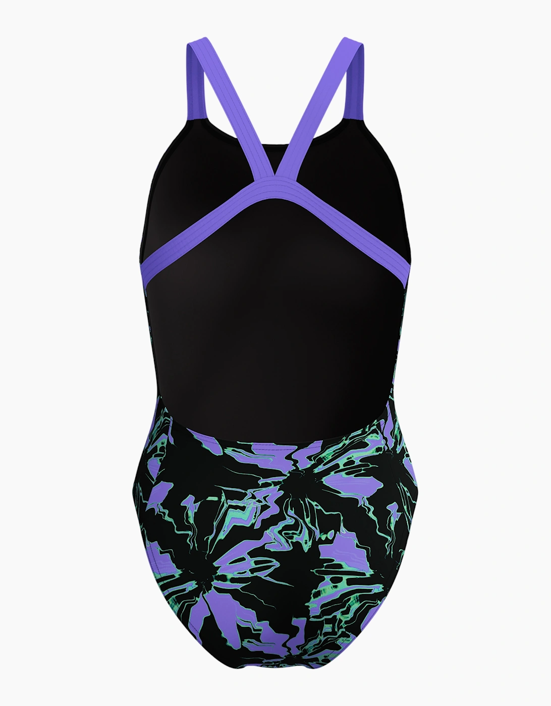 Speedo Womens/Ladies Abstract Leaderback One Piece Swimsuit