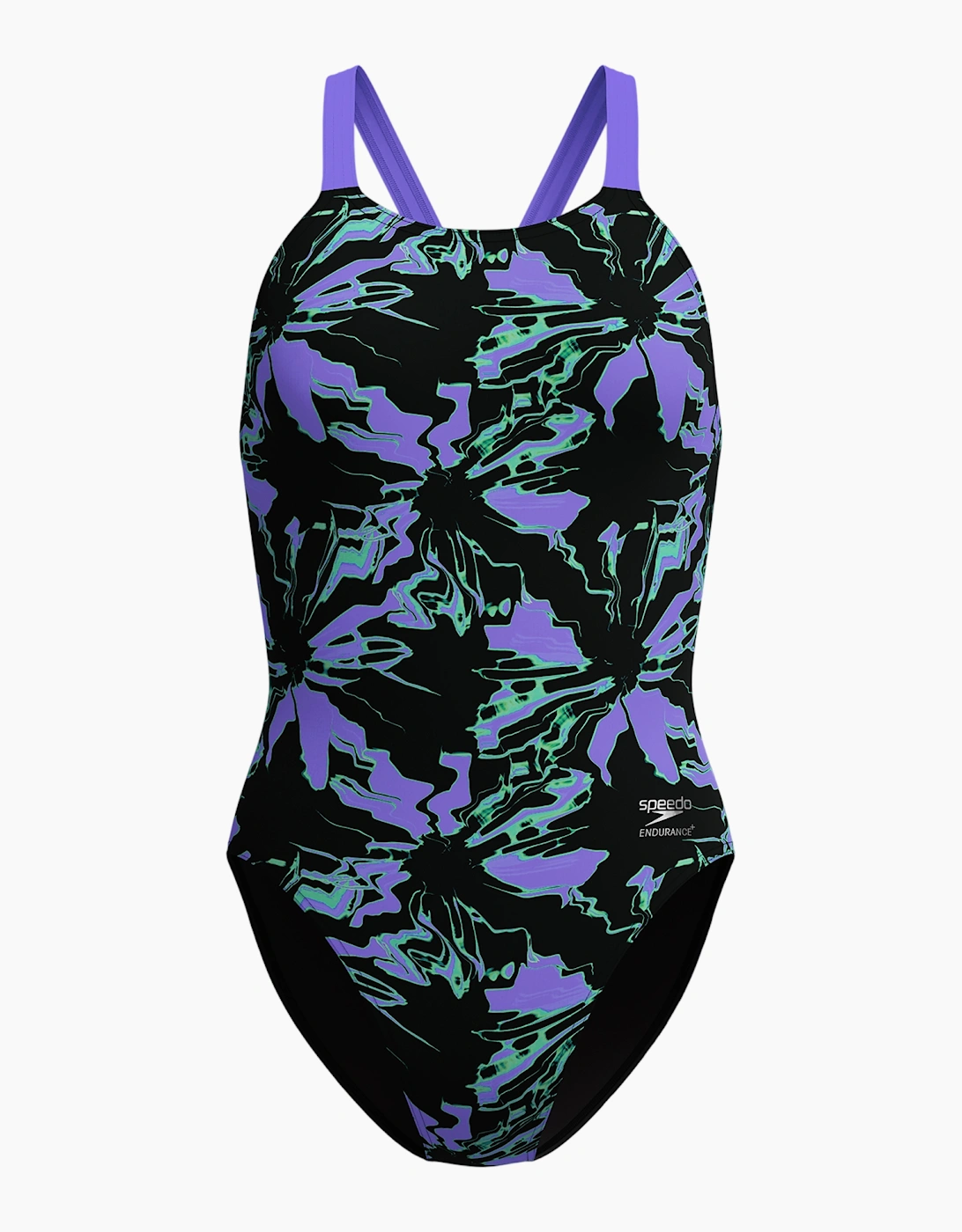 Speedo Womens/Ladies Abstract Leaderback One Piece Swimsuit