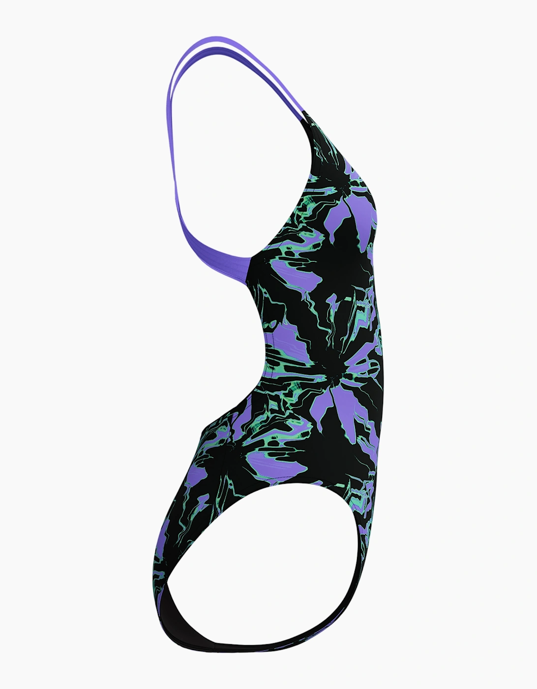 Speedo Womens/Ladies Abstract Leaderback One Piece Swimsuit