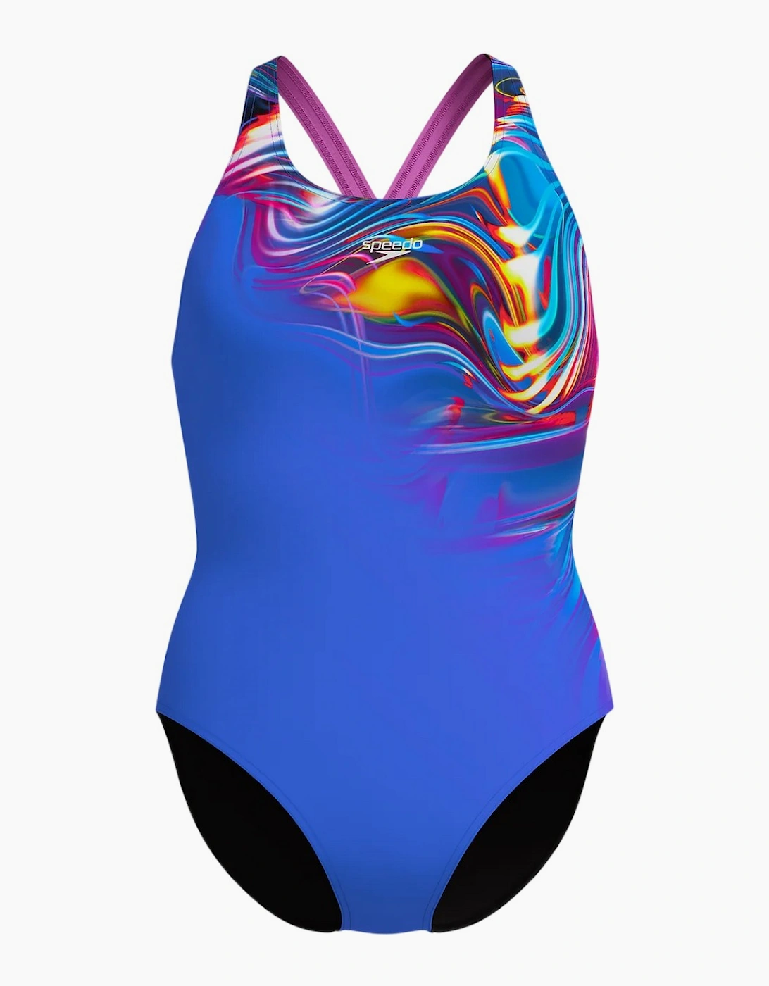 Speedo Womens/Ladies Placement Powerback One Piece Swimsuit