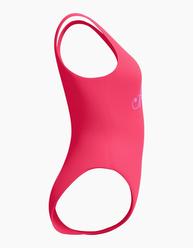 Speedo Womens/Ladies Logo Deep Scoop One Piece Swimsuit