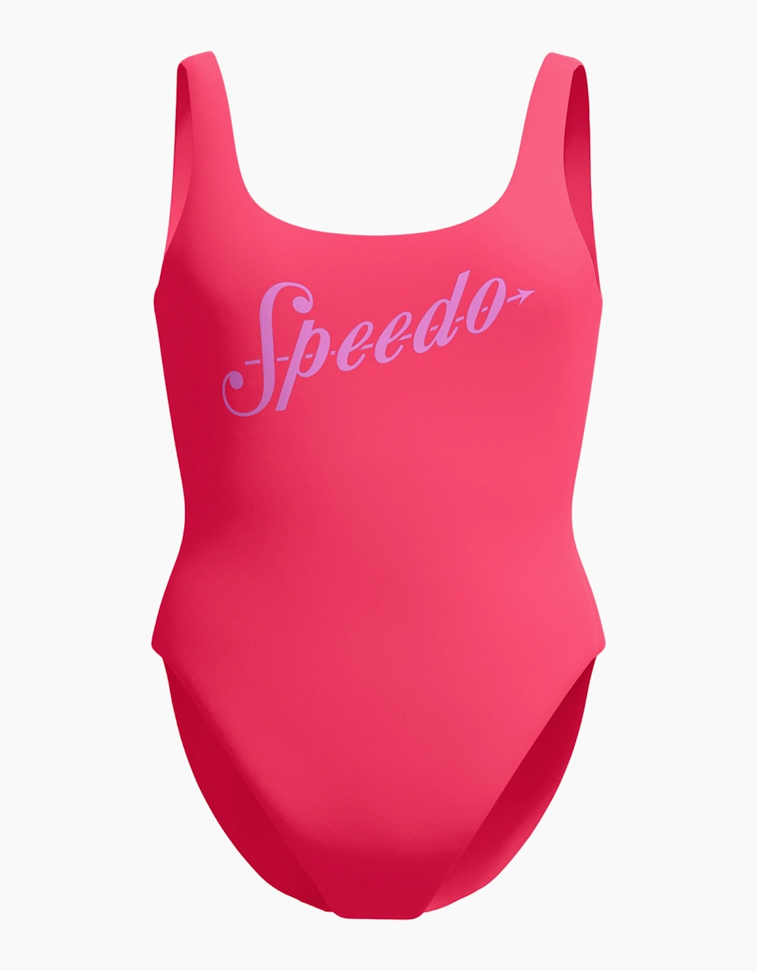 Speedo Womens/Ladies Logo Deep Scoop One Piece Swimsuit