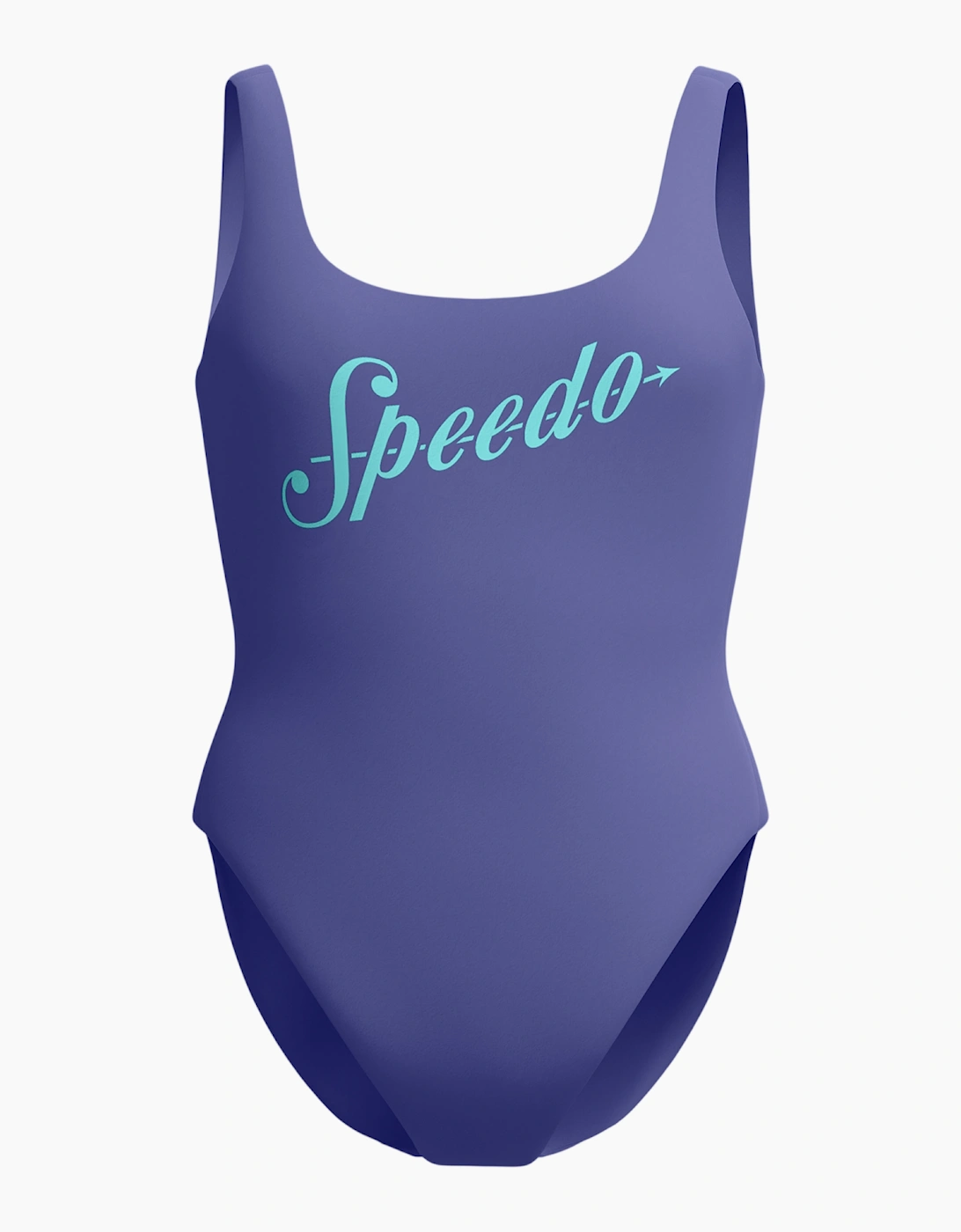 Speedo Womens/Ladies Logo Deep Scoop One Piece Swimsuit