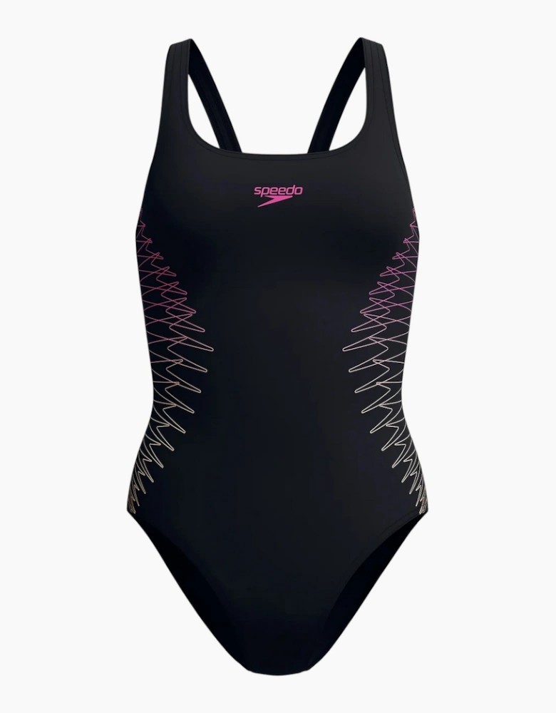 Speedo Womens/Ladies Placement Muscleback One Piece Swimsuit