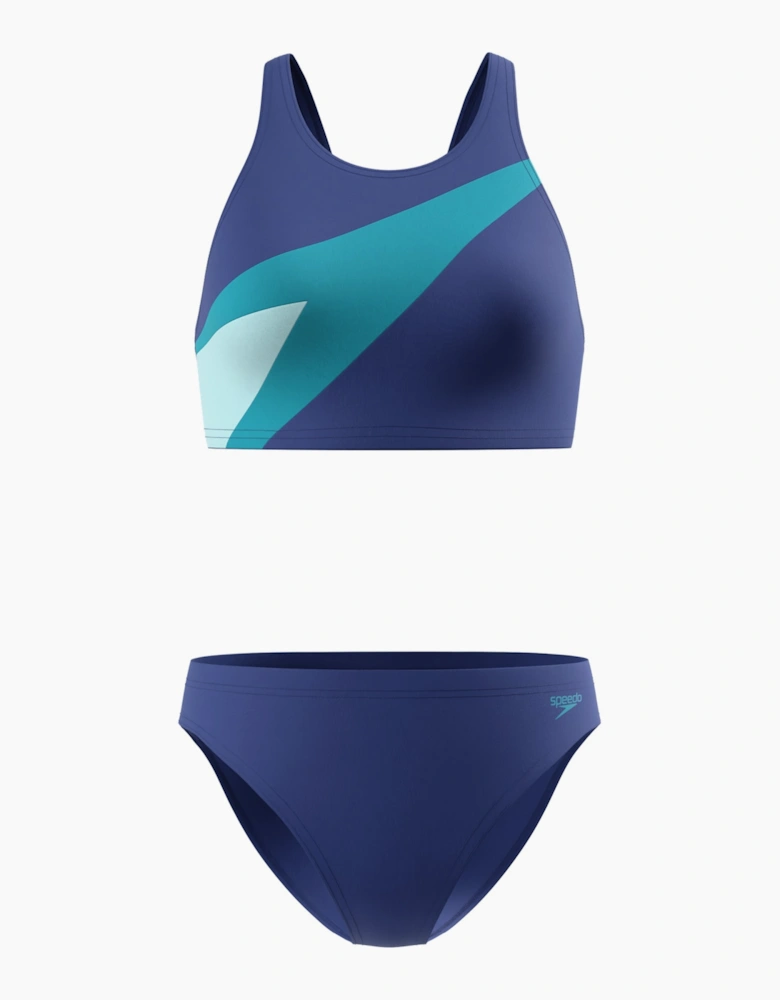 Speedo Womens/Ladies Hyperboom Butterfly Back Two-Piece Swimsuit