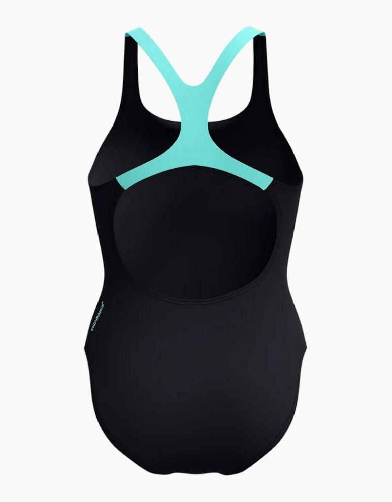 Speedo Womens/Ladies Medley Logo One Piece Swimsuit