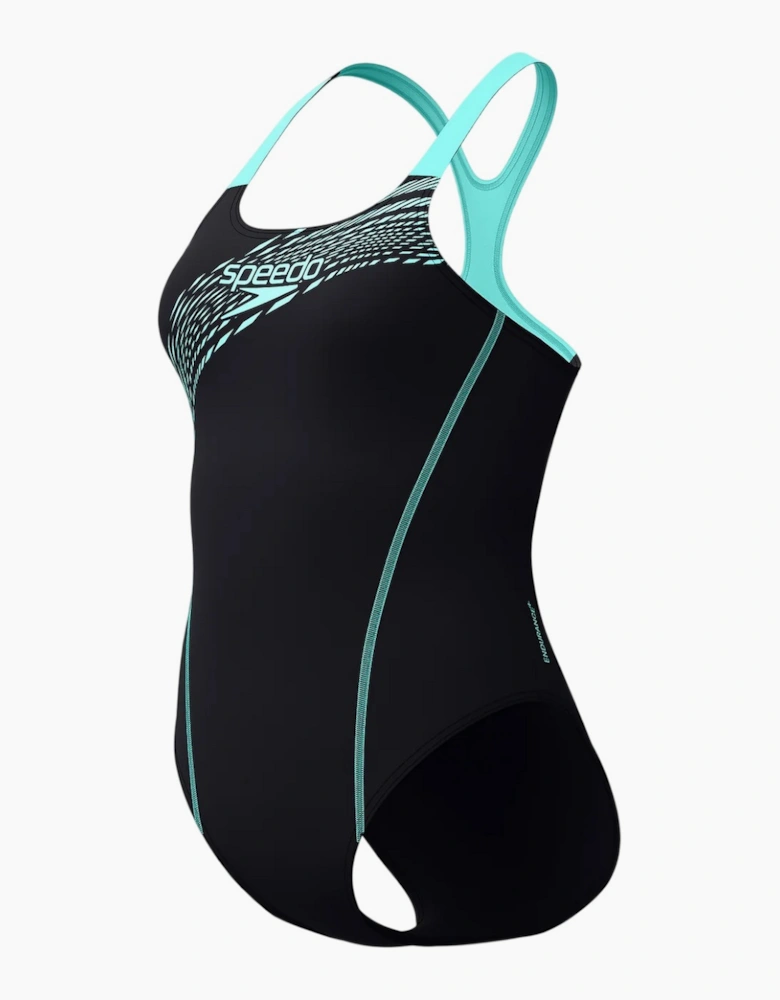 Speedo Womens/Ladies Medley Logo One Piece Swimsuit