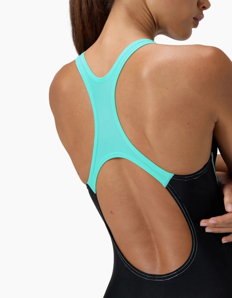 Speedo Womens/Ladies Medley Logo One Piece Swimsuit