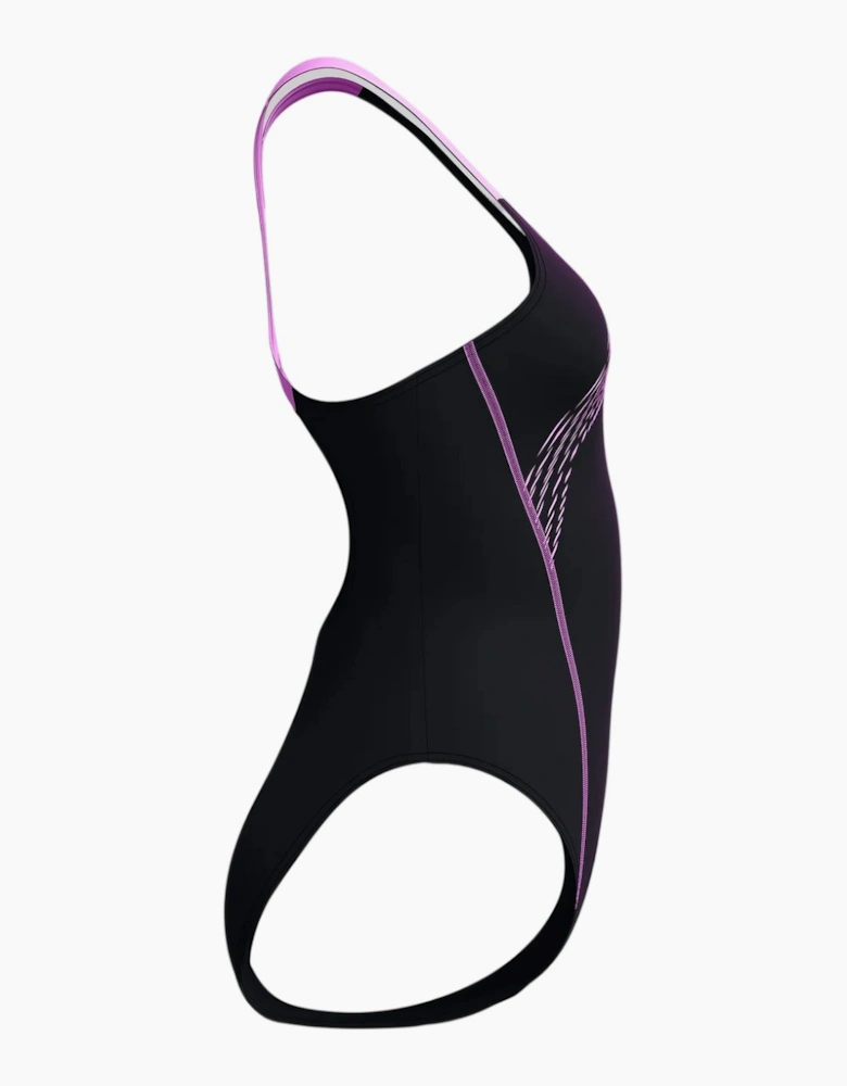 Speedo Womens/Ladies Medley Logo One Piece Swimsuit