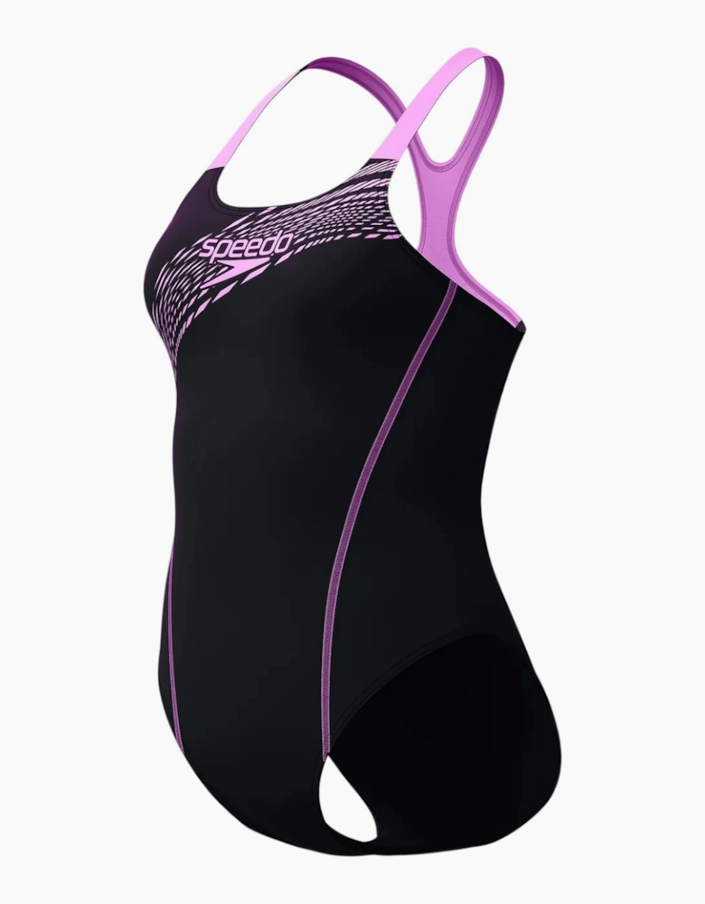 Speedo Womens/Ladies Medley Logo One Piece Swimsuit