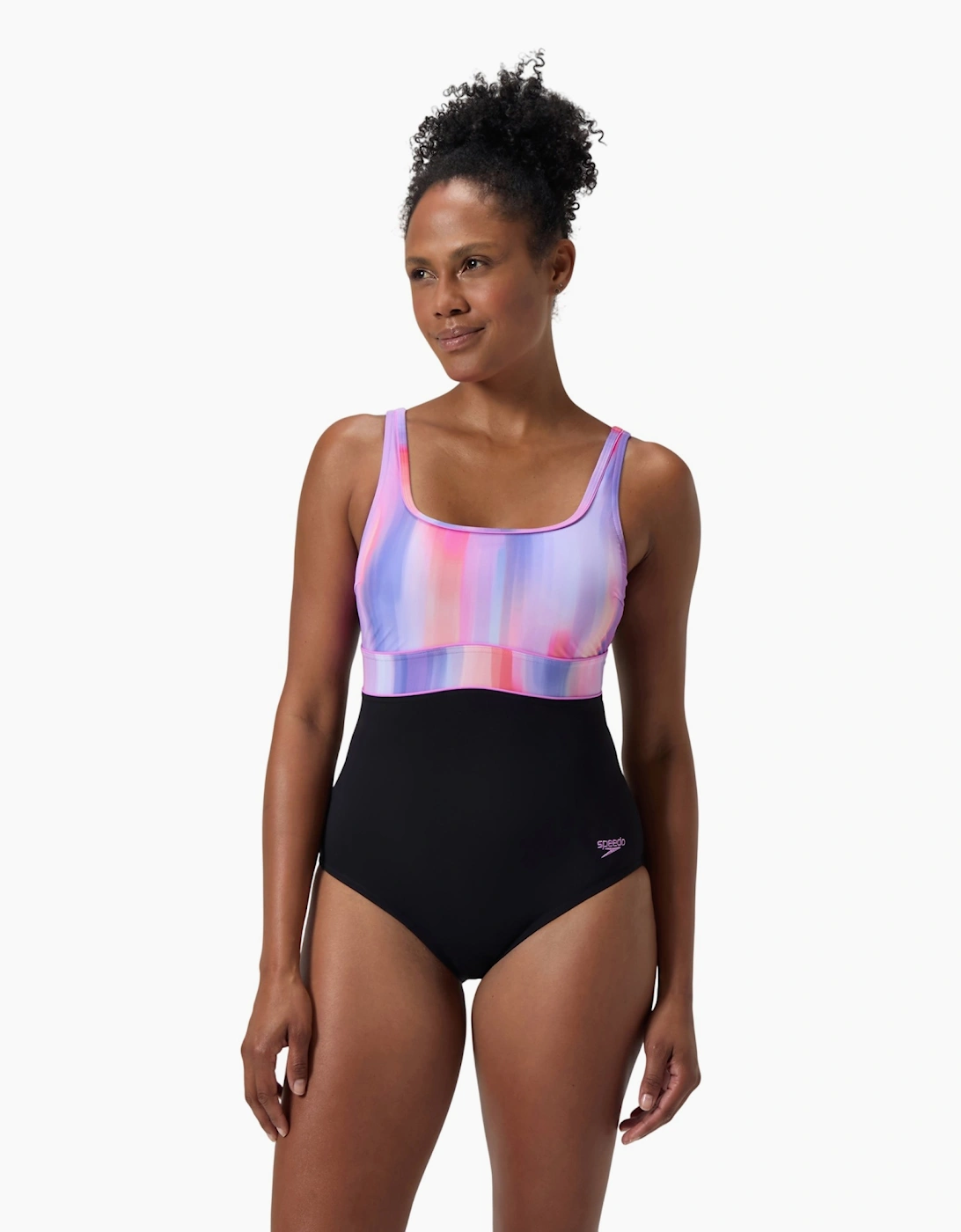 Speedo Womens/Ladies Contour Eclipse Printed Shaping One Piece Swimsuit