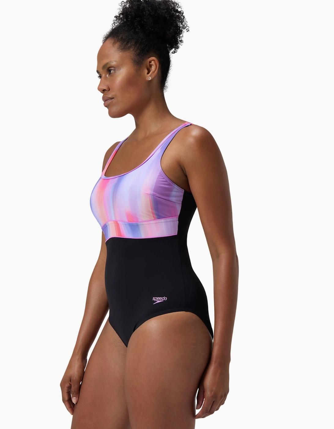 Speedo Womens/Ladies Contour Eclipse Printed Shaping One Piece Swimsuit