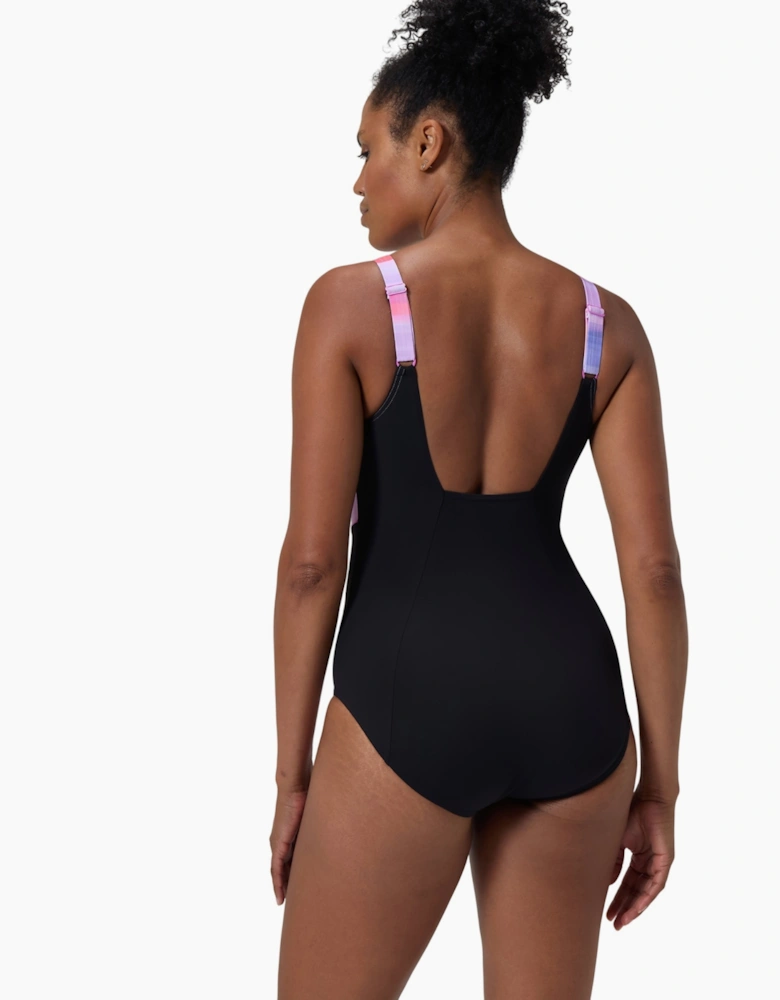 Speedo Womens/Ladies Contour Eclipse Printed Shaping One Piece Swimsuit