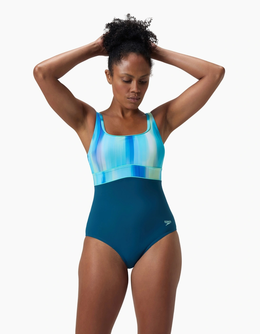 Speedo Womens/Ladies Contour Eclipse Printed Shaping One Piece Swimsuit