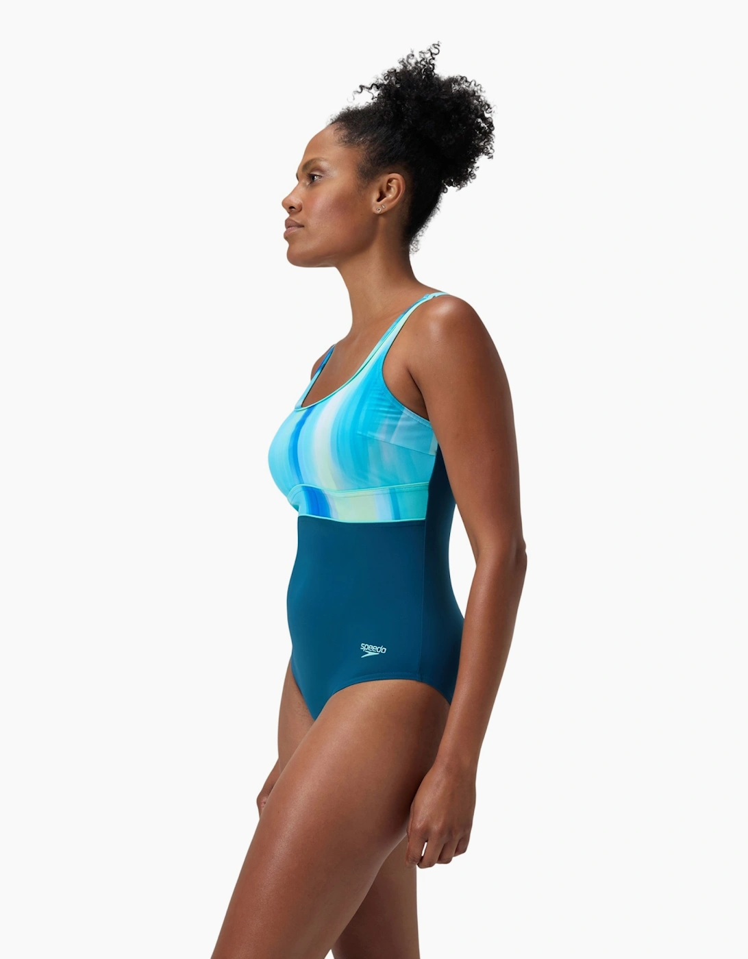 Speedo Womens/Ladies Contour Eclipse Printed Shaping One Piece Swimsuit