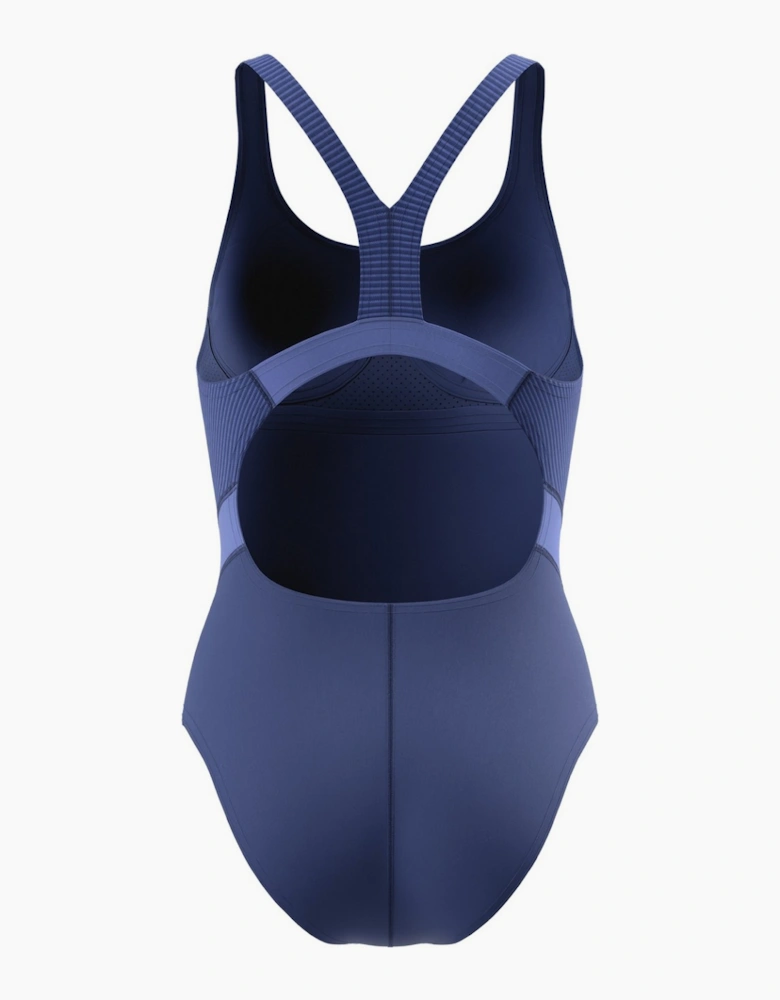 Speedo Womens/Ladies Quantum Splice Ribbed One Piece Swimsuit