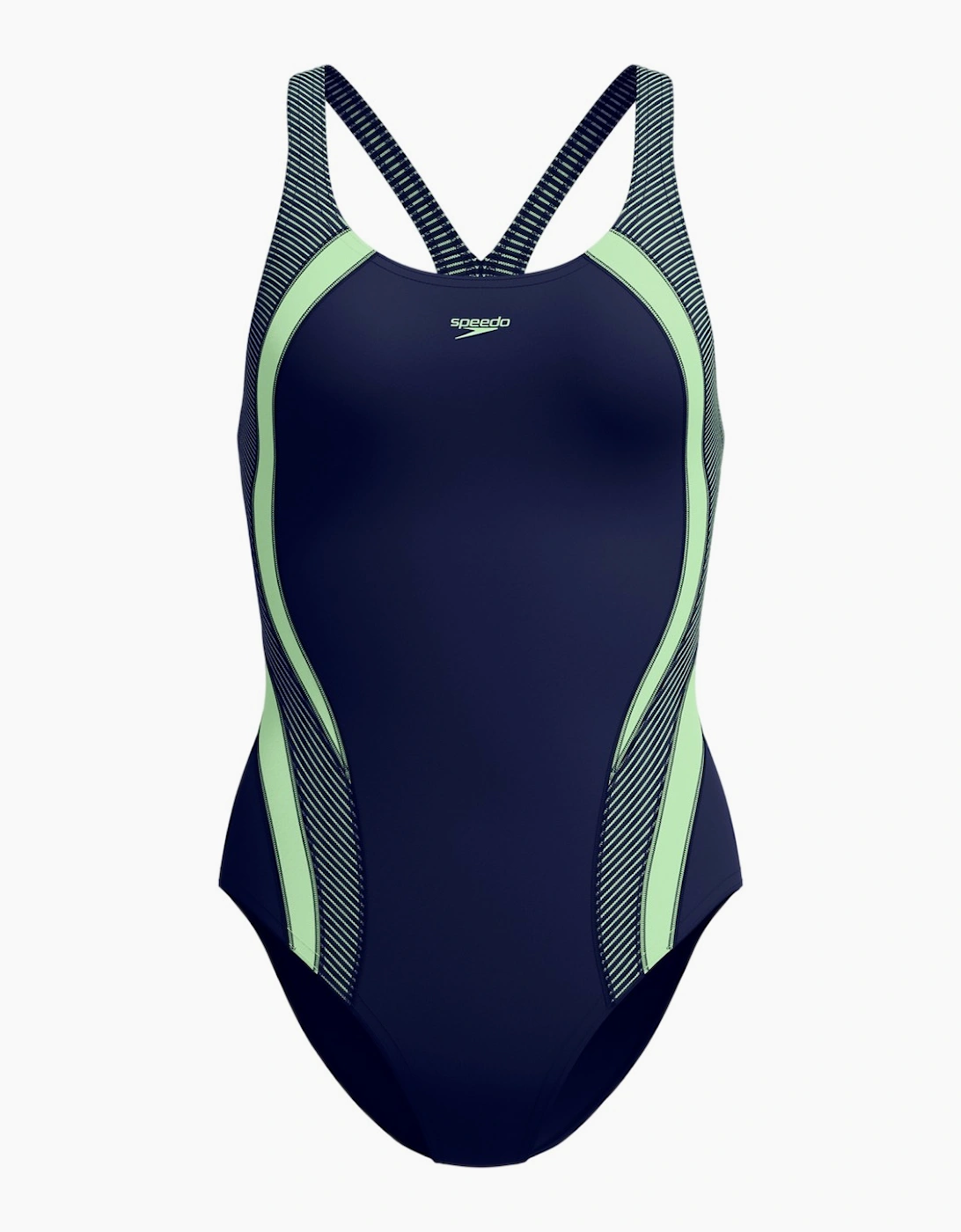 Speedo Womens/Ladies Quantum Splice Ribbed One Piece Swimsuit