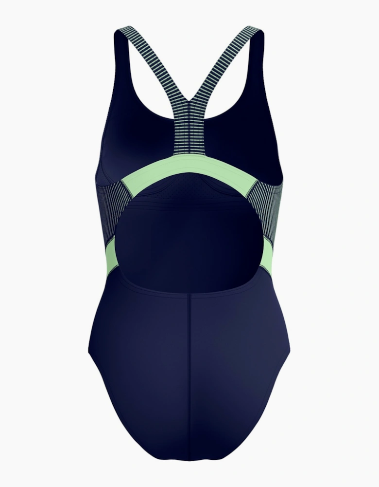 Speedo Womens/Ladies Quantum Splice Ribbed One Piece Swimsuit