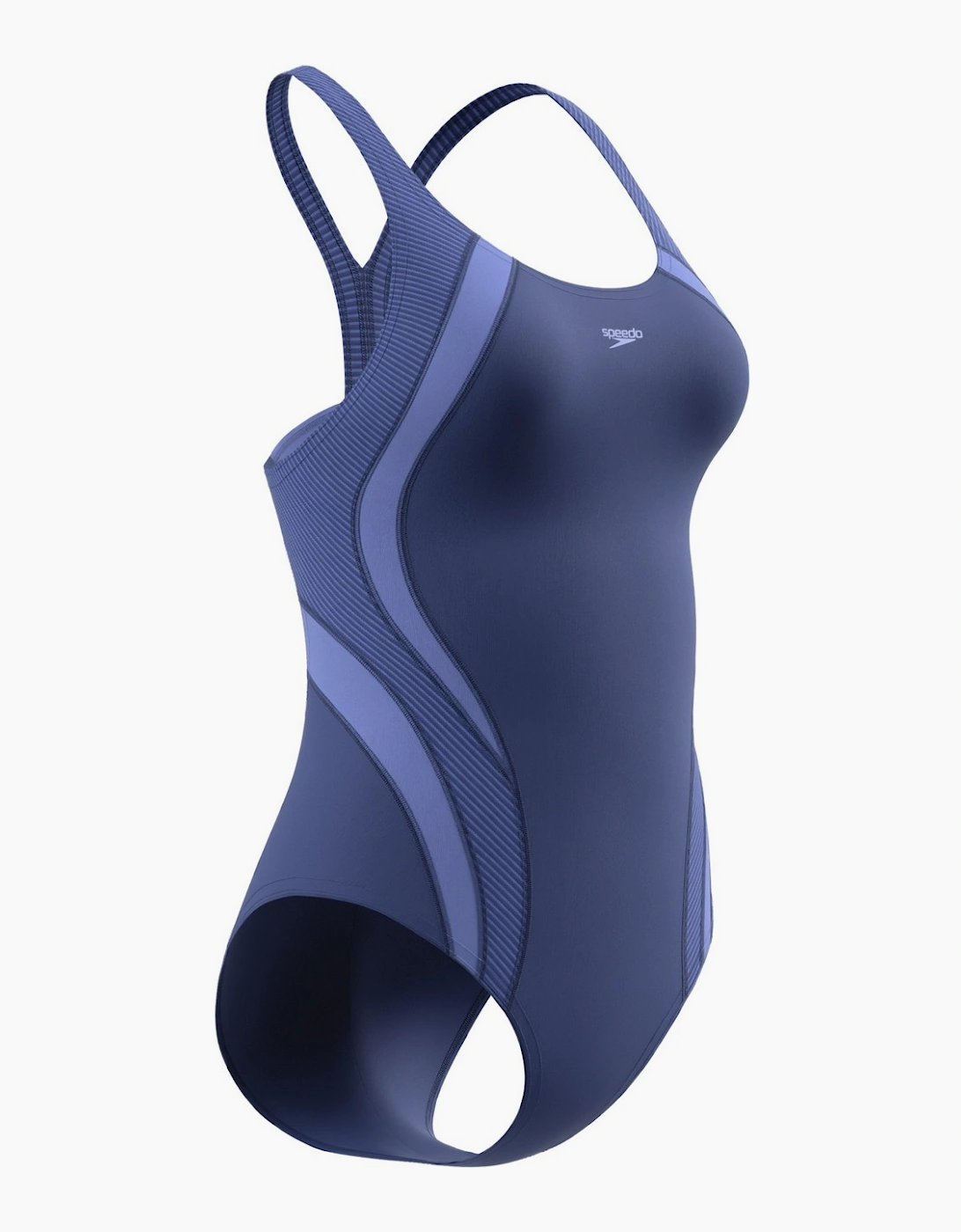 Speedo Womens/Ladies Quantum Splice Ribbed One Piece Swimsuit