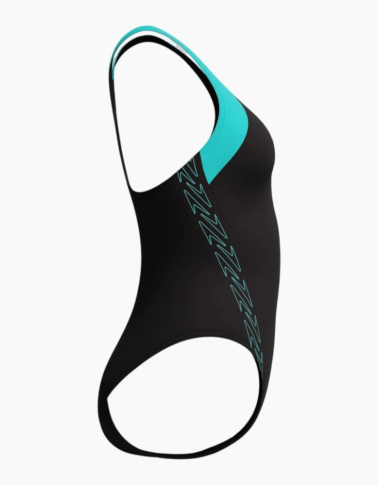 Speedo Womens/Ladies Hyperboom Splice Racerback One Piece Swimsuit