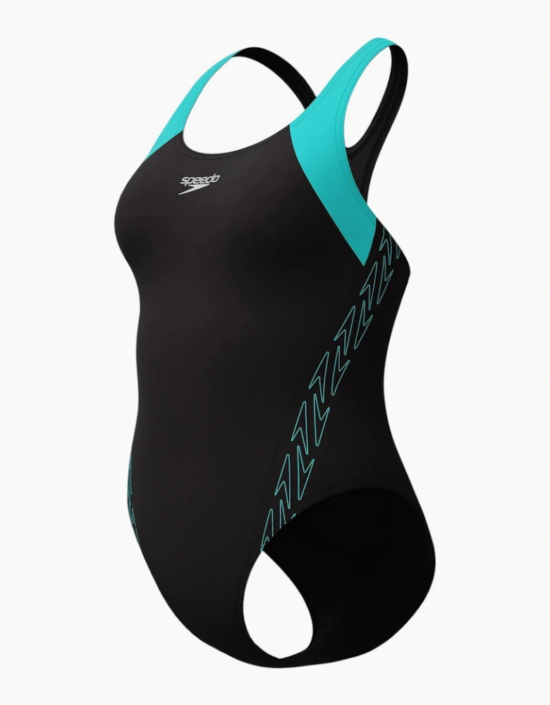 Speedo Womens/Ladies Hyperboom Splice Racerback One Piece Swimsuit