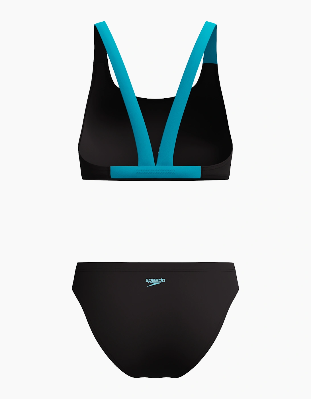 Speedo Womens/Ladies Boom Solid Leaderback Two-Piece Swimsuit