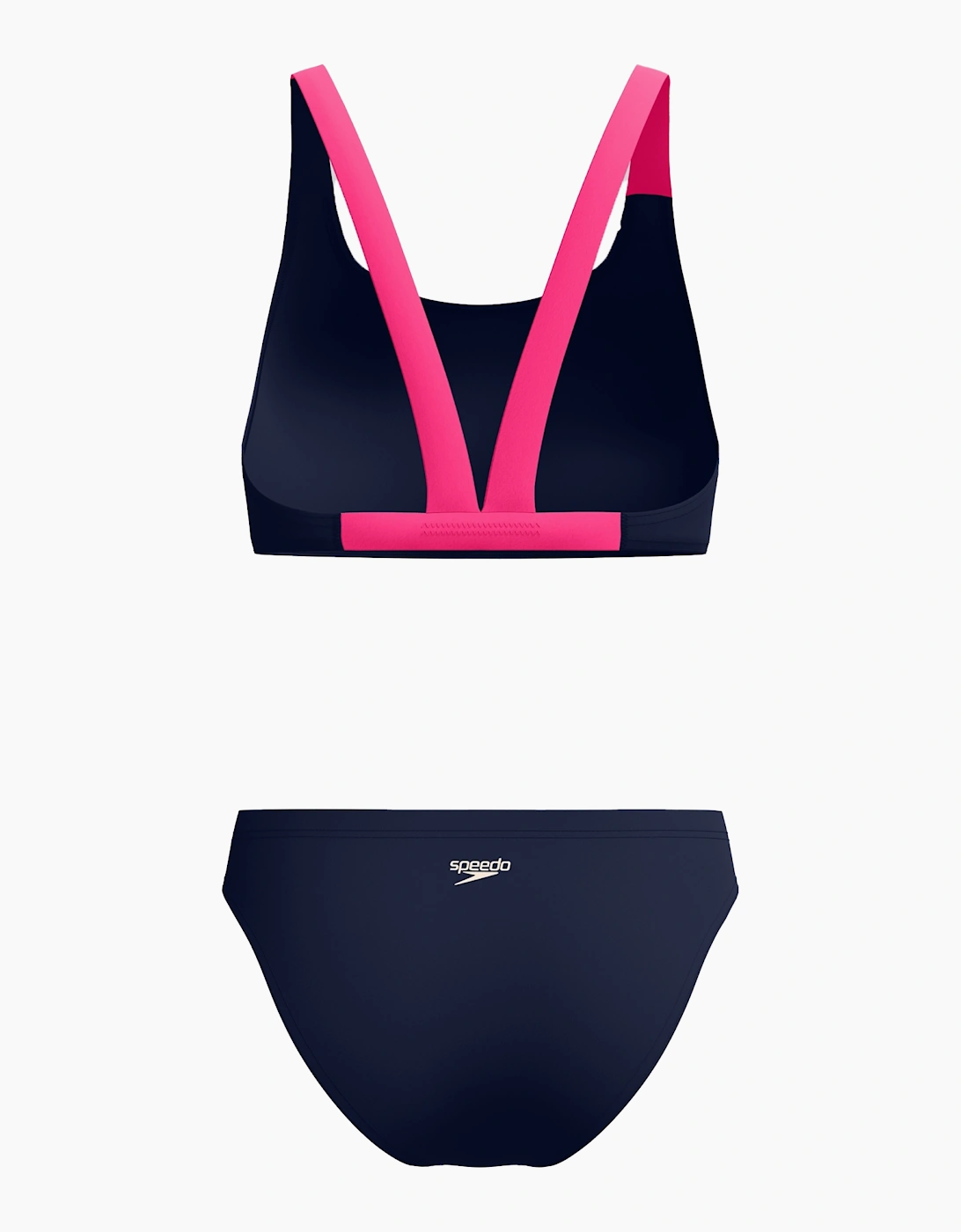 Speedo Womens/Ladies Boom Solid Leaderback Two-Piece Swimsuit