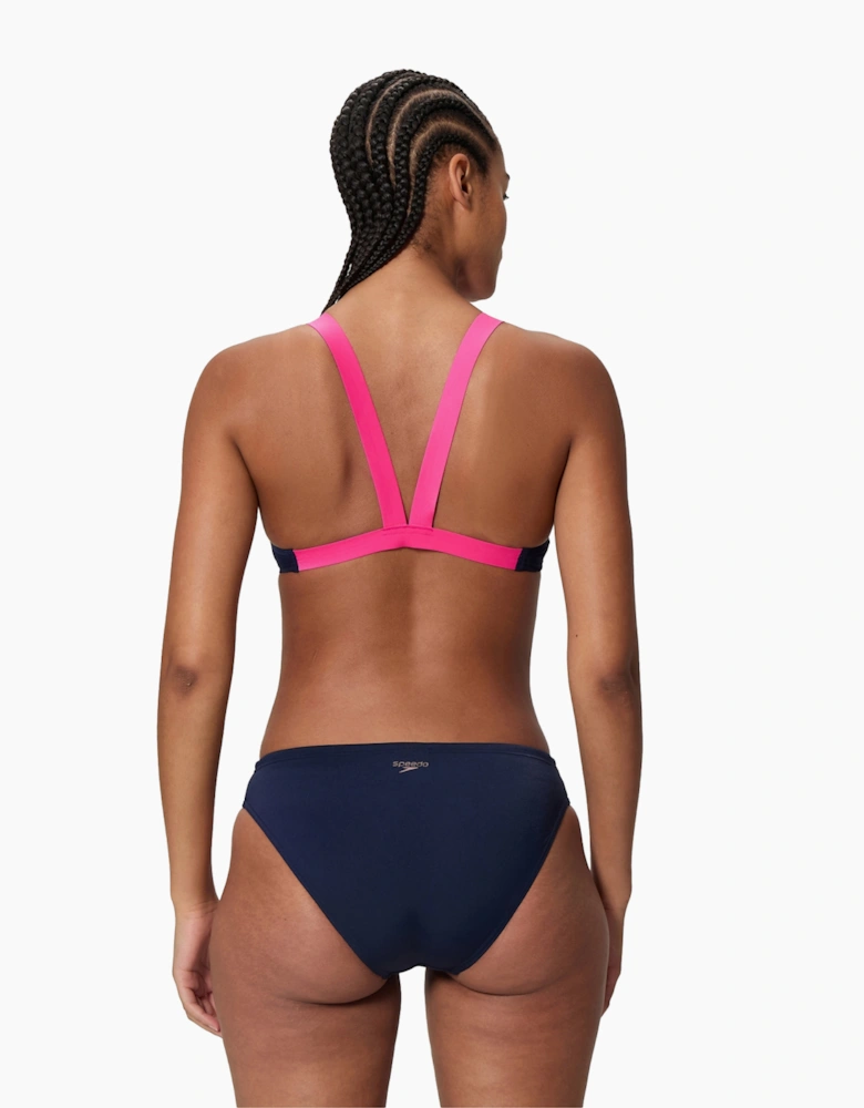 Speedo Womens/Ladies Boom Solid Leaderback Two-Piece Swimsuit